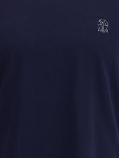 25FW 브루넬로 쿠치넬리 코튼 저지 크루넥 티셔츠 M0B138440CD325 COBALT GREY MEDIO DOM 썸네일 3