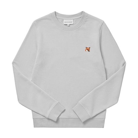 25SS 메종키츠네 긴팔 티셔츠 LW00302KM0001H120 LIGHT GREY MELANGE DOM - Maison Kitsune