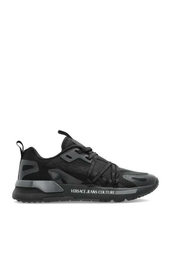 25FW 베르사체 다이나믹 로고 트레이너 79YA3SA8ZSD07899 BLACK DOM - Versace