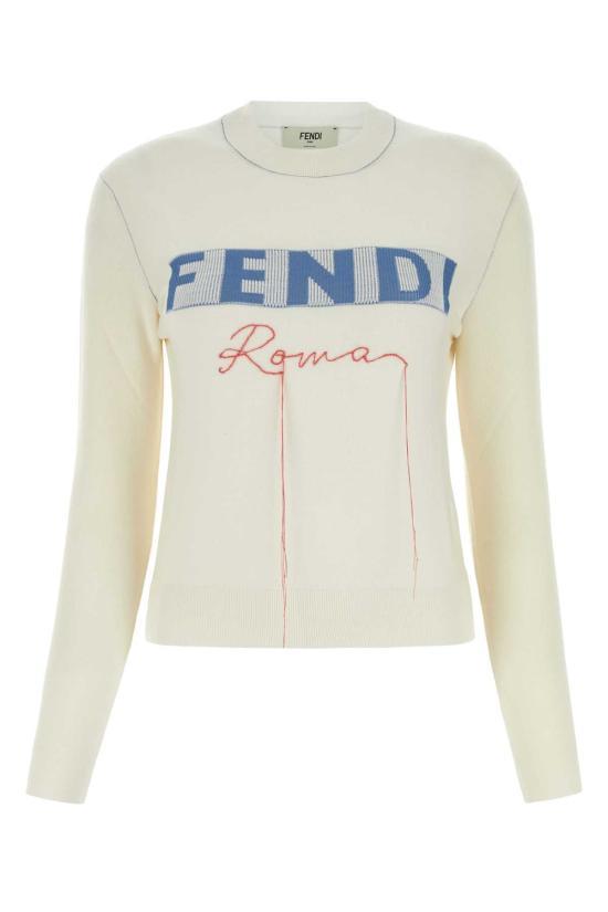 펜디 스웨터 FZXA19ANZCF0ZNM WHITE DOM - Fendi