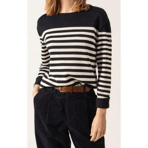 세인트제임스 스웨터 2627KH NAVY ECUME DOM - Saint James