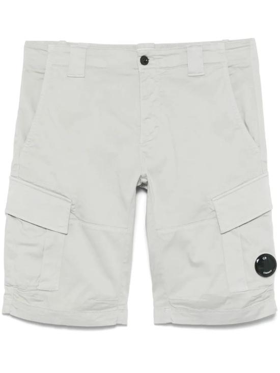 25SS 씨피 컴퍼니 스트레치 사틴 카고 쇼츠 18CMBE116A005694G800 BLUE FOX DOM - CP company