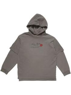 25SS 아크네 스튜디오 후드 티셔츠 AI0160902 GRAY DOM 썸네일 1