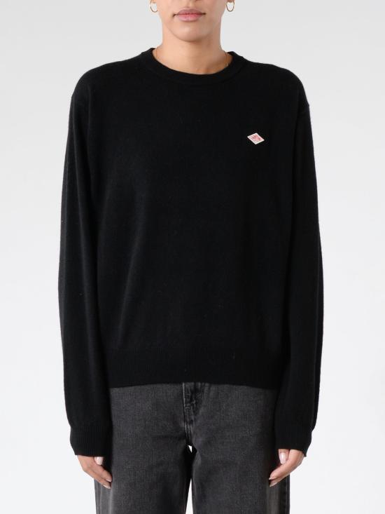 단톤 로고 패치 울 스웨터 DTD0027LMWDKNAVY DOM - Danton
