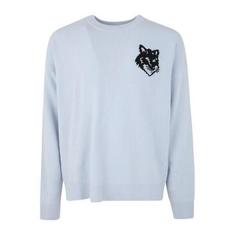 메종키츠네 스웨터 LM00819KT1063P422 SKY BLUE DOM 썸네일 1