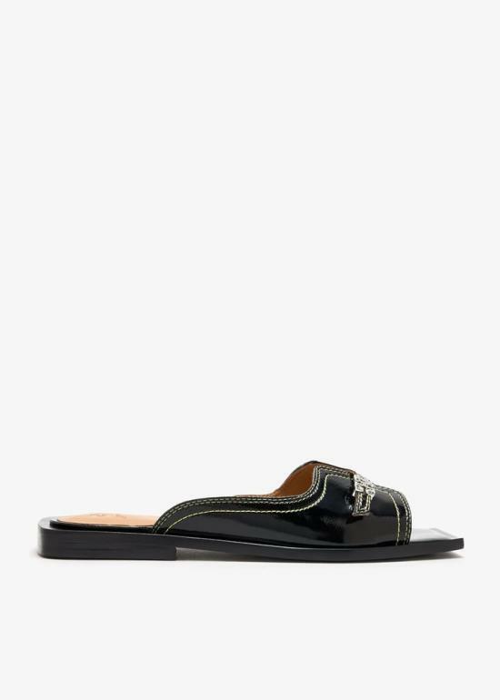 25FW 가니 뮬 슬리퍼 S2987099 BLACK DOM - Ganni