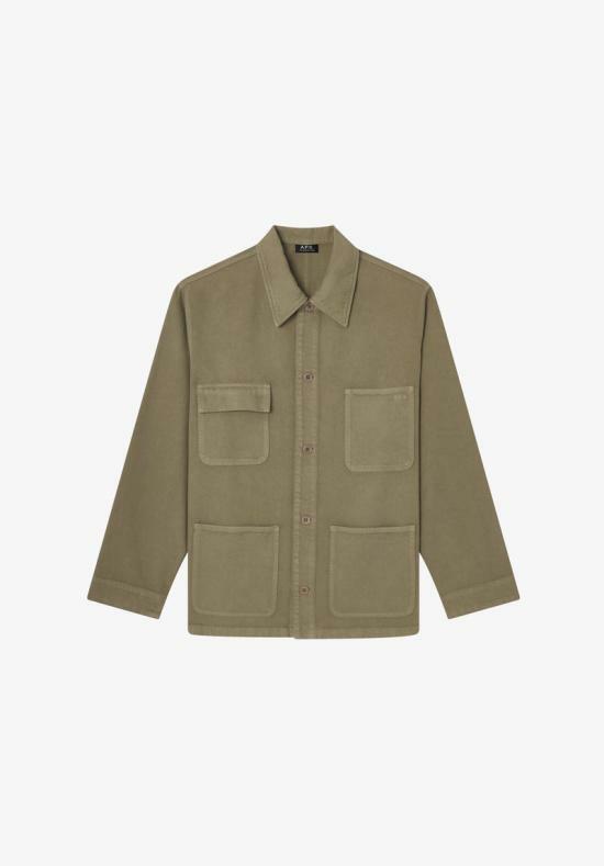 26SS 아페쎄 자켓 LOOSEFITOVERSHIRTJACKETCOGZVH32002KAE VERT GRISE DOM - A.P.C.