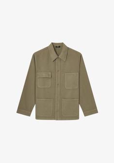 26SS 아페쎄 자켓 LOOSEFITOVERSHIRTJACKETCOGZVH32002KAE VERT GRISE DOM 썸네일 1