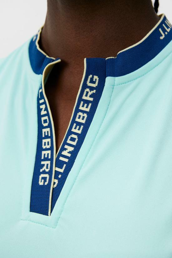 제이린드버그 반팔 티셔츠 GWJT09005O492 ARUBA BLUE DOM - J.Lindeberg
