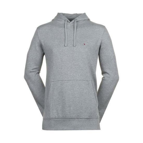 25FW 타미힐피거 후드 티셔츠 MW37235P91 MEDIUM GREY HEATHER DOM - Tommy Hilfiger