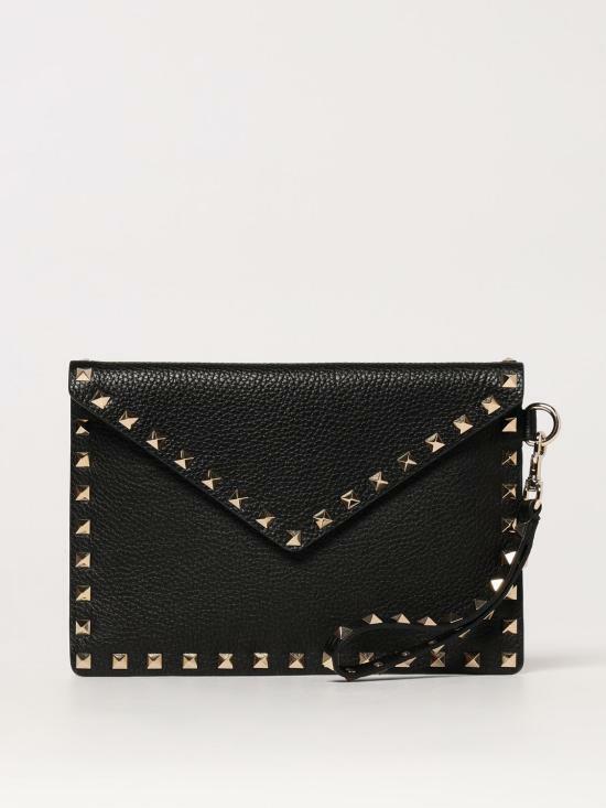 발렌티노 가라바니 클러치 파우치 6W2P0P87VSH0NO BLACK DOM - Valentino Garavani