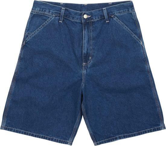 25SS 칼하트 WIP 숏팬츠 I0333330106 BLUE STONE WASHED DOM - Carhartt