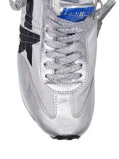 26SS 골든구스 플랫 슈즈 GWF00684F00566760246 SILVER BLACK DOM 썸네일 4