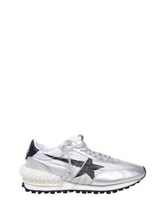 26SS 골든구스 플랫 슈즈 GWF00684F00566760246 SILVER BLACK DOM 썸네일 1