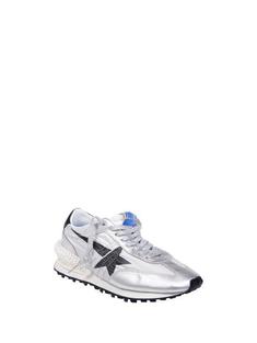 26SS 골든구스 플랫 슈즈 GWF00684F00566760246 SILVER BLACK DOM 썸네일 2