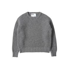 25FW 마가렛호웰 크롭 피셔맨 크루넥 니트 WHKN0518A25MHSSOY STONE GREY DOM 썸네일 1