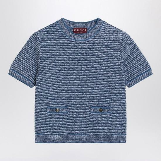 25SS 구찌 스웨터 818647XKENS4179 LIGHT BLUE DOM - Gucci