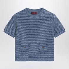 25SS 구찌 스웨터 818647XKENS4179 LIGHT BLUE DOM 썸네일 1