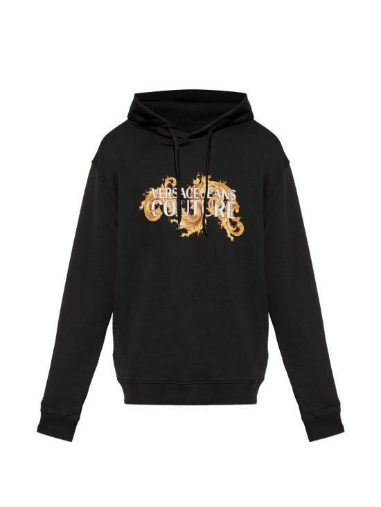 26SS 베르사체 후드 티셔츠 80GAIE02CF00EG89 BLACK GOLD DOM - Versace