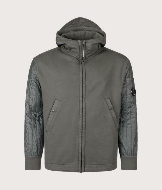 25FW 씨피 컴퍼니 후드 티셔츠 19CMSS054A005835M978 DARK SHADOW DOM - CP company