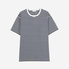 나나미카 반팔 티셔츠 SUHS425ENW NAVY X WHITE DOM 썸네일 1