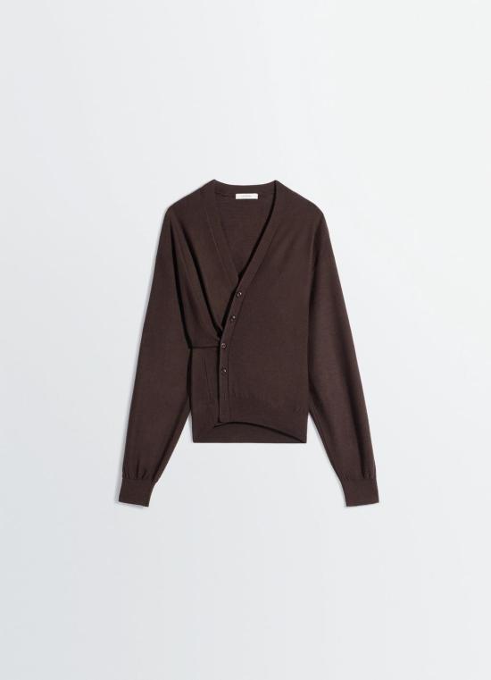 26SS 르메르 트위스트 가디건 PO0023LK087397 DARK CACAO DOM - Lemaire