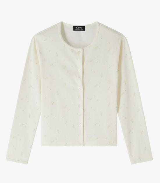 25SS 아페쎄 가디건 COHFNF22317AAD ECRU DOM - A.P.C.
