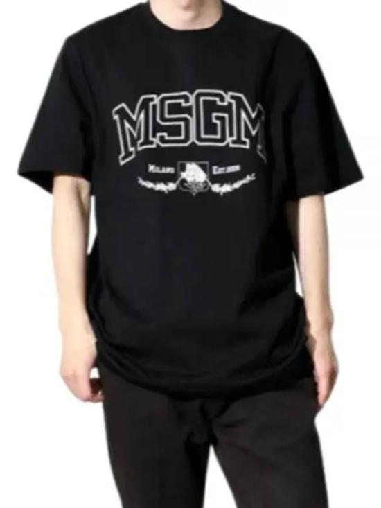 엠에스지엠 반팔 티셔츠 3440MM16523700299 BLACK DOM - MSGM