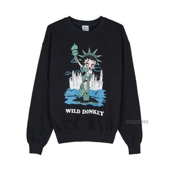25FW 와일드 동키 긴팔 티셔츠 BETTYLIBERTYBLACK DOM - Wild Donkey