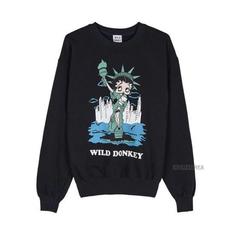 25FW 와일드 동키 긴팔 티셔츠 BETTYLIBERTYBLACK DOM 썸네일 1