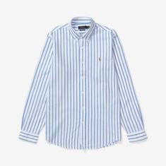 25SS 폴로 랄프로렌 긴팔 셔츠 710906622001 BLUE DOM 썸네일 1