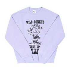 25SS 와일드 동키 긴팔 티셔츠 SMILINGOLDDYEDWISTERIA OLD DYED WISTERIA DOM 썸네일 1