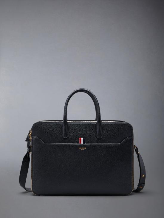 26SS 톰브라운 페블 그레인 더블 컴파트먼트 비즈니스 백 MAG443A00198001 - Thom Browne