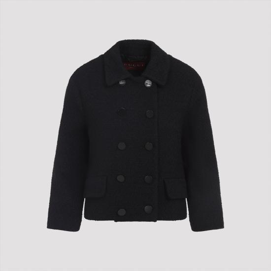 25FW 구찌 울 부클레 재킷 823781Z7AU91000 BLACK DOM - Gucci