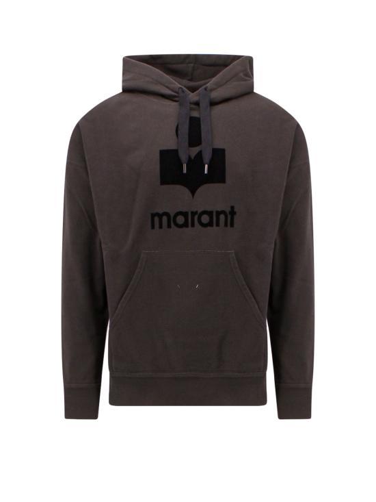 이자벨마랑 마일리 로고 후드 티셔츠 SW0027HAA1M05H02FK BLACK DOM - Isabel Marant