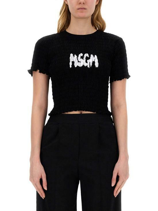 엠에스지엠 반팔 티셔츠 3641MDM10524700299 BLACK DOM - MSGM