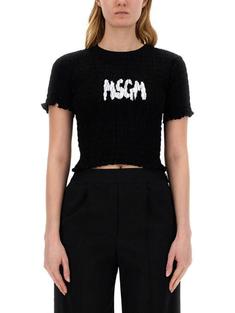 엠에스지엠 반팔 티셔츠 3641MDM10524700299 BLACK DOM 썸네일 1