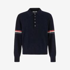 25SS 톰브라운 울 릴렉스 암 밴드 폴로 셔츠 MKP108AY1002415 NAVY DOM 썸네일 1