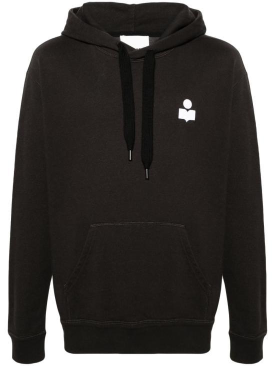 이자벨마랑 후드 티셔츠 SW0050HAB1M18HFKEC FADED BLACK ECRU DOM - Isabel Marant