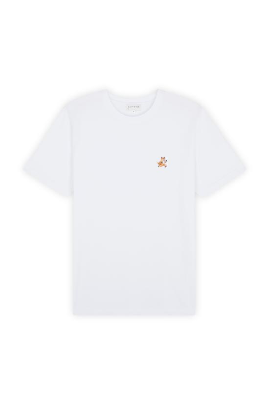 메종키츠네 스피디 폭스 패치 컴포트 티셔츠 MM00125KJ0008P100 WHITE DOM - Maison Kitsune