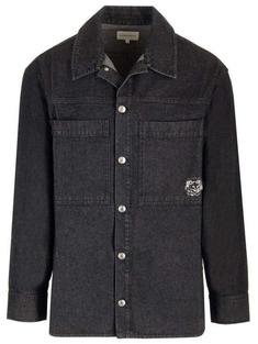 메종키츠네 긴팔 셔츠 LM00408WW0081P160 WASHED BLACK DOM 썸네일 1