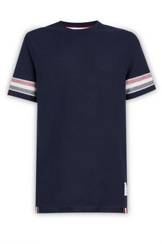 톰브라운 반팔 티셔츠 MJS204AJ0046415 NAVY DOM 썸네일 1