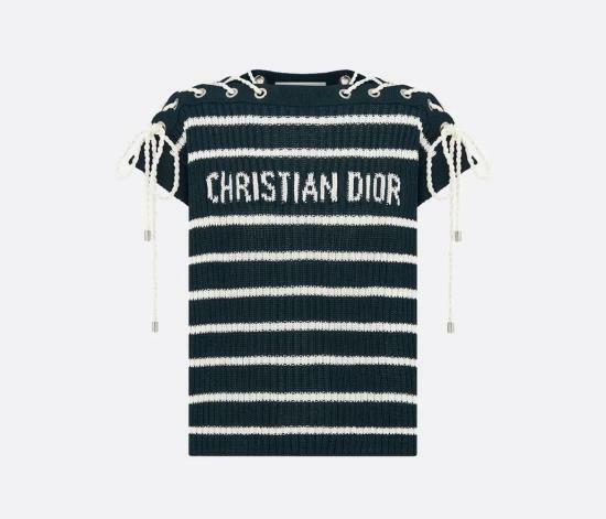 25FW 디올 스웨터 544S48A70425883 NAVY BLUE DOM - Christian Dior