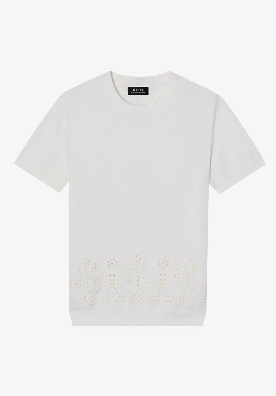 25SS 아페쎄 스웨터 COHGEF23428AAC WHITE DOM - A.P.C.