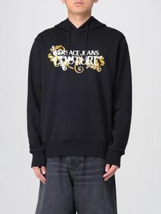 25SS 베르사체 로고 프린트 바로코 후드 티셔츠 78GAIC05CF00CG89 BLACK DOM 썸네일 1
