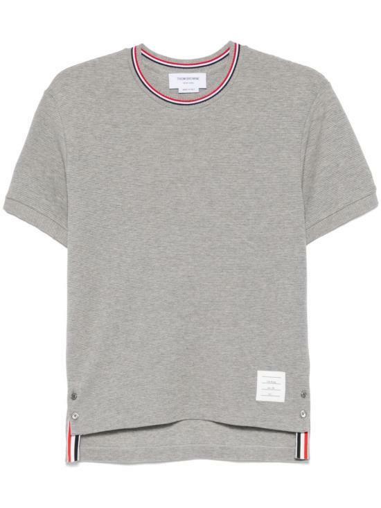 25FW 톰브라운 반팔 티셔츠 MJS287AJ0216055 LT GREY DOM - Thom Browne