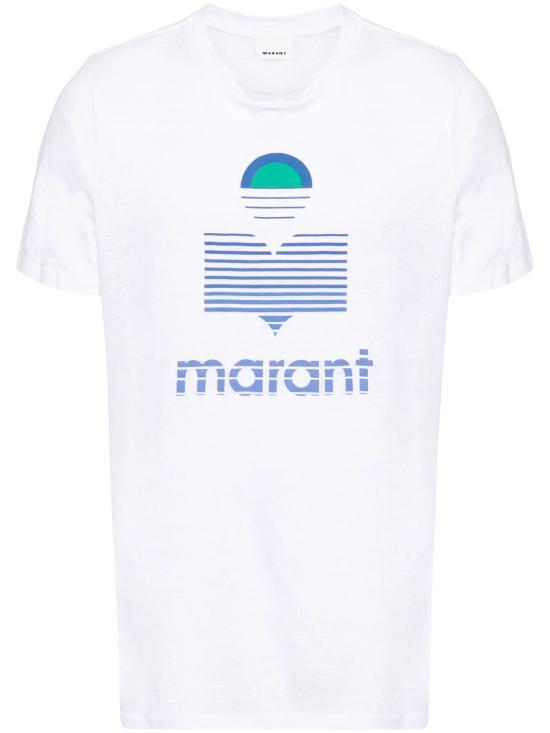 이자벨마랑 반팔 티셔츠 TS0045HAB1N16H20WH WHITE DOM - Isabel Marant