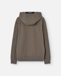 씨피 컴퍼니 다이애그널 레이즈드 플리스 렌즈 후드 티셔츠 17CMSS024A005086W359 WALNUT DOM 썸네일 4
