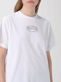 26SS 가니 로고 에센셜 티셔츠 A1050057151 WHITE DOM 썸네일 4
