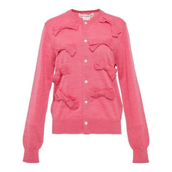 25FW 꼼데가르송 울 저지 리본 데코레이션 가디건 NPN006W252 - Comme des Garcons